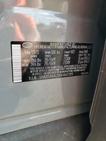 2022 HYUNDAI SANTA FE LIMITED  