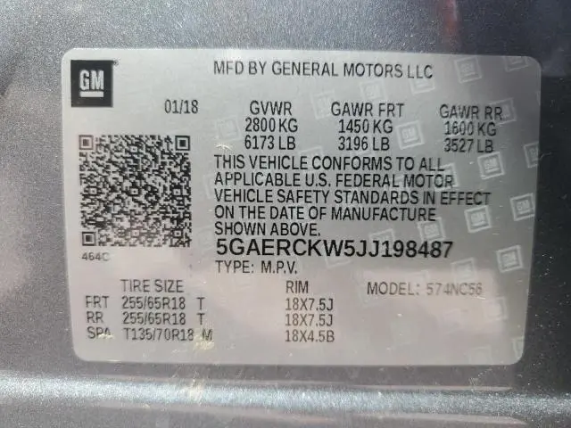 2018 BUICK ENCLAVE PREMIUM