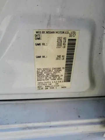 2018 NISSAN ALTIMA 2.5  
