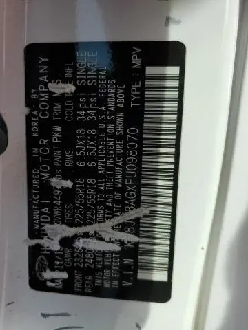 2015 HYUNDAI TUCSON LIMITED  