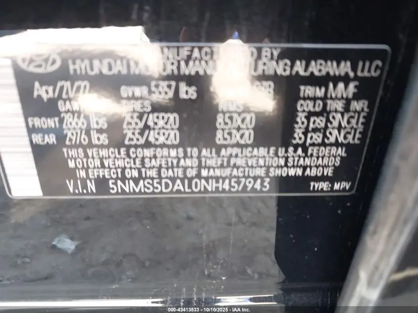 2022 HYUNDAI SANTA FE CALLIGRAPHY