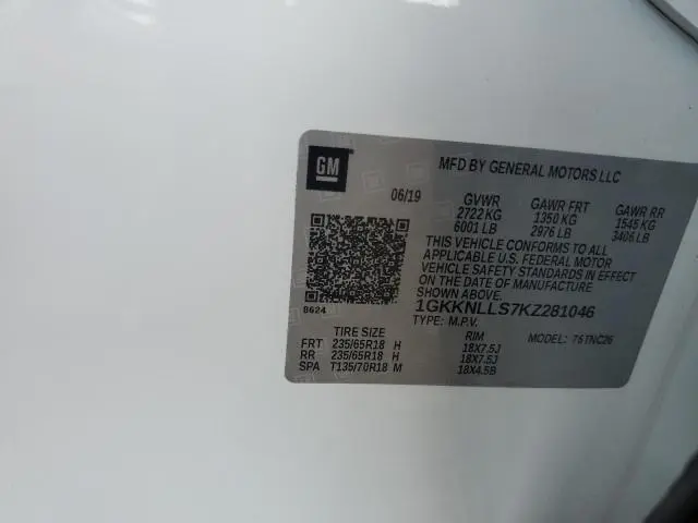 2019 GMC ACADIA SLE  