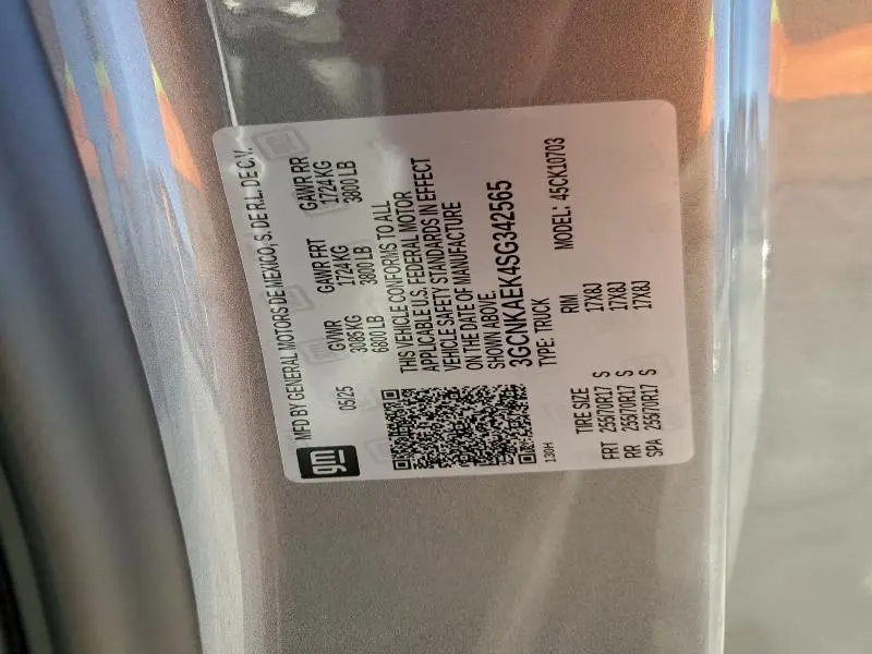 2025 CHEVROLET SILVERADO K1500  