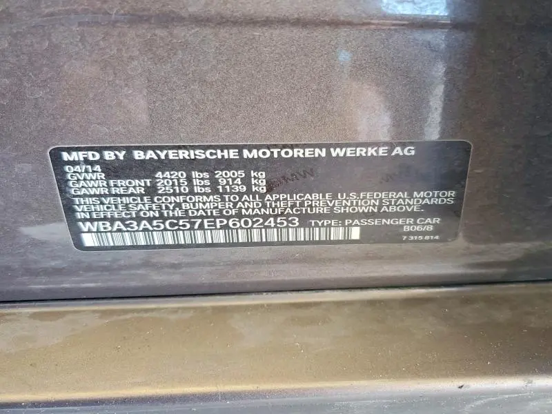 2014 BMW 328 I  