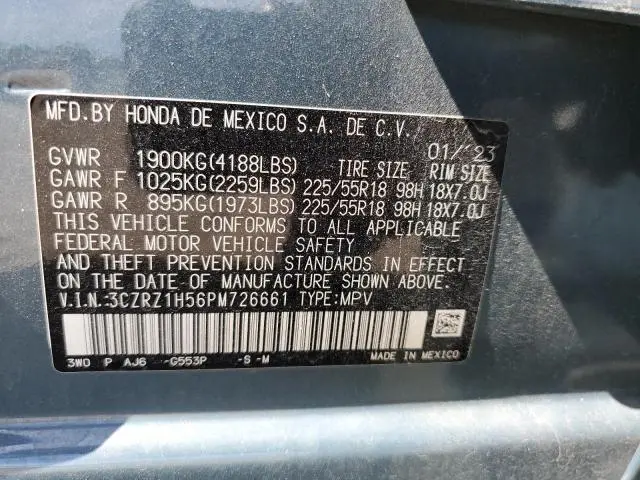 2023 HONDA HR-V SPORT  