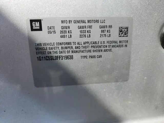 2015 CHEVROLET MALIBU 1LT  