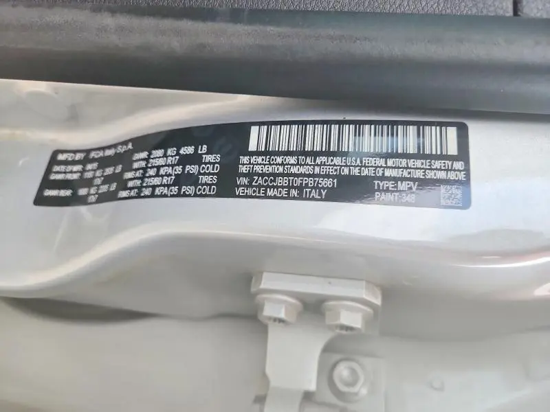 2015 JEEP RENEGADE LATITUDE  