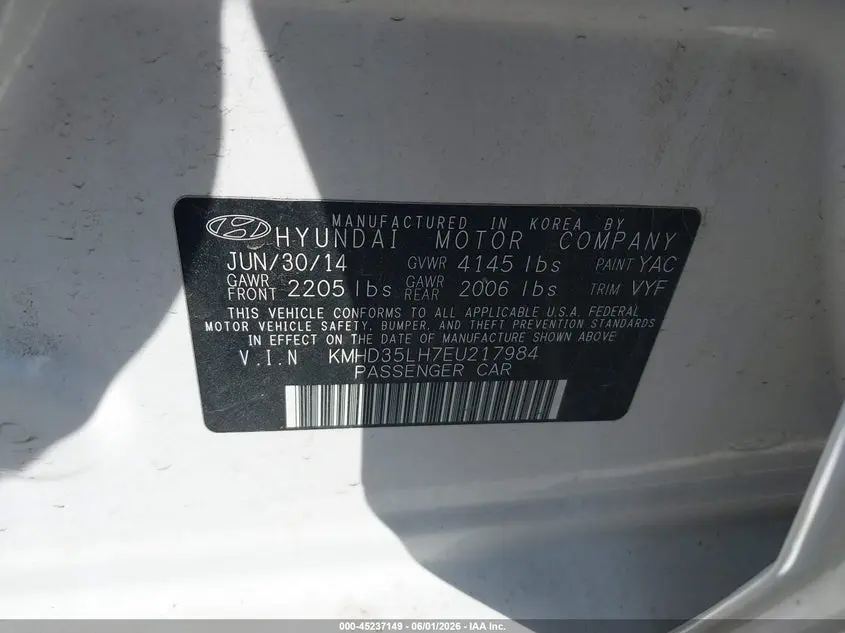 2014 HYUNDAI ELANTRA GT  