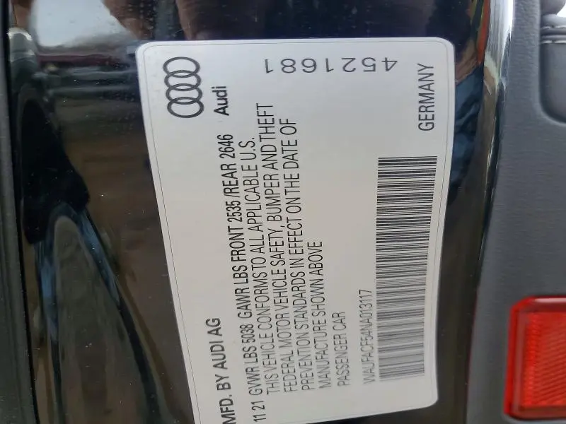 2022 AUDI A5 PREMIUM PLUS 45  