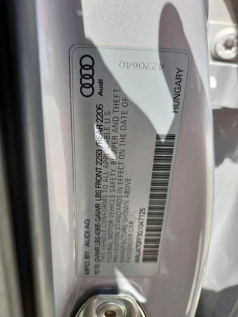 2016 AUDI A3 PREMIUM  