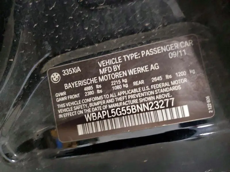 2011 BMW 335 XI  