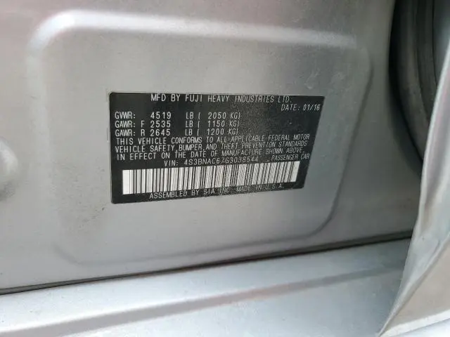 2016 SUBARU LEGACY 2.5I PREMIUM  