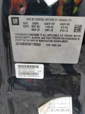 2015 CHEVROLET IMPALA LIMITED LT  