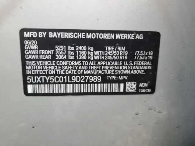 2020 BMW X3 XDRIVE30I  