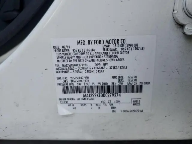 2019 FORD ECOSPORT TITANIUM  