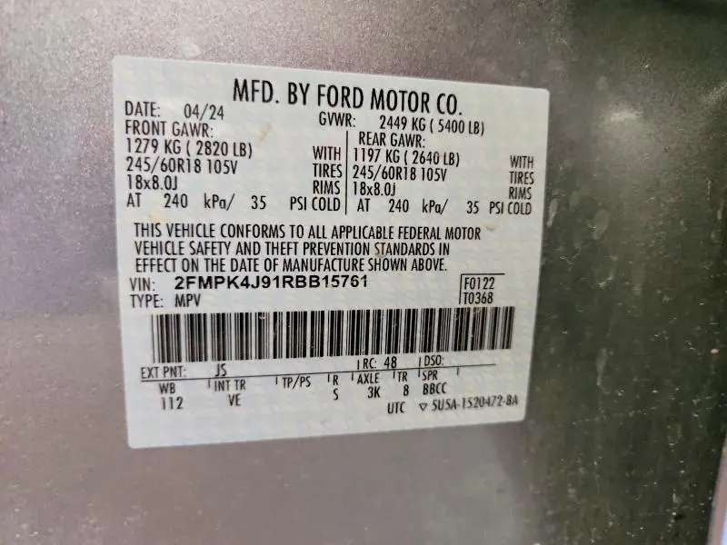 2024 FORD EDGE SEL  