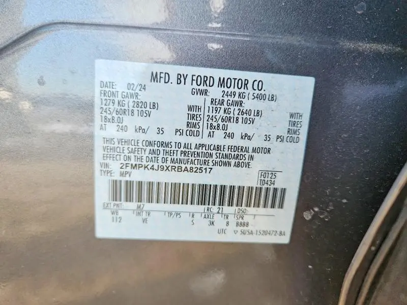 2024 FORD EDGE SEL  