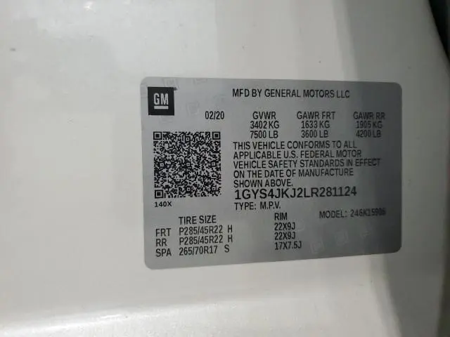 2020 CADILLAC ESCALADE ESV PREMIUM LUXURY  