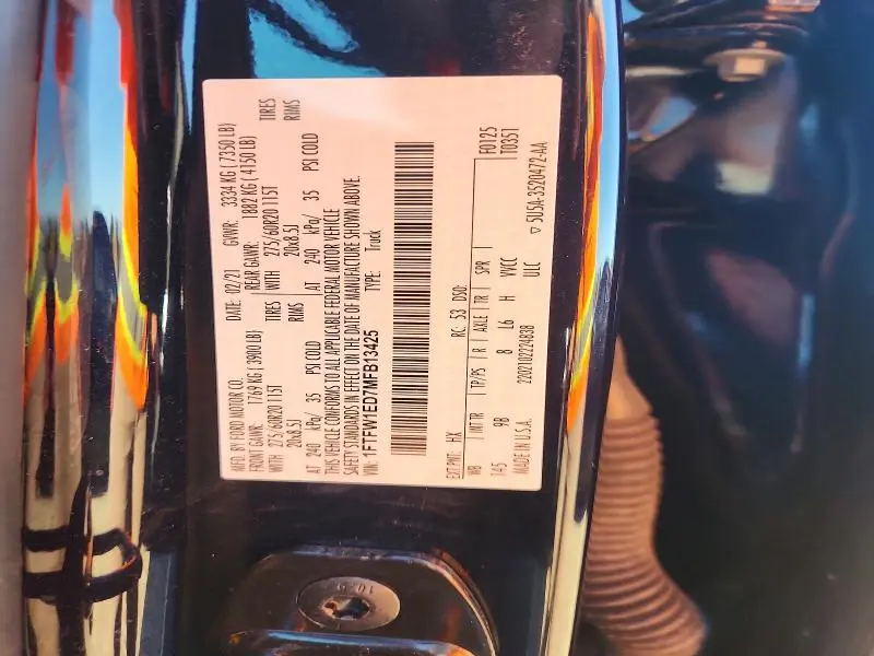 2021 FORD F150 SUPERCREW  
