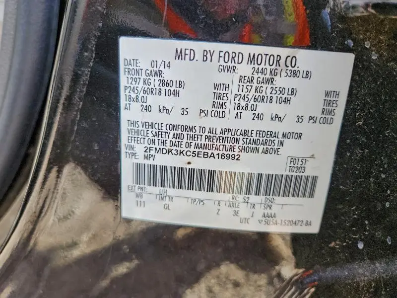 2014 FORD EDGE LIMITED  