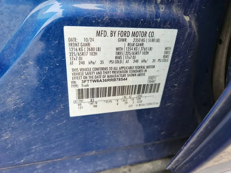 2024 FORD MAVERICK XL  