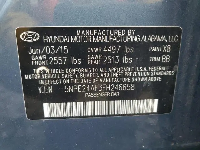 2015 HYUNDAI SONATA SE  