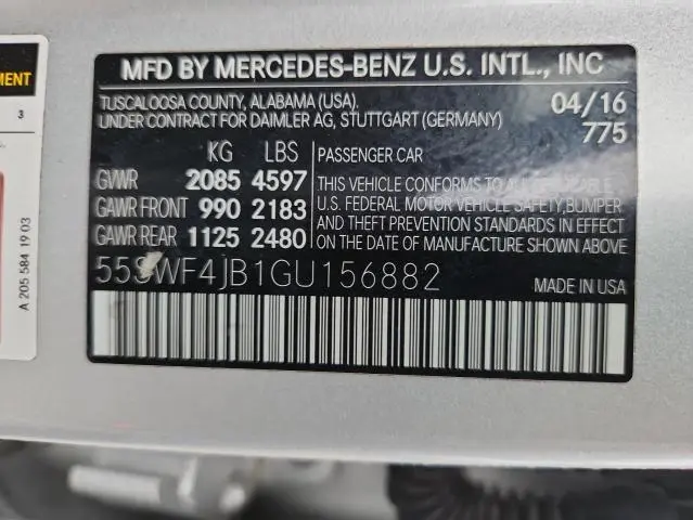 2016 MERCEDES-BENZ C 300  