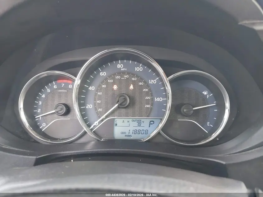 2016 TOYOTA COROLLA LE