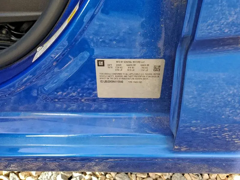 2017 CHEVROLET SONIC LS  