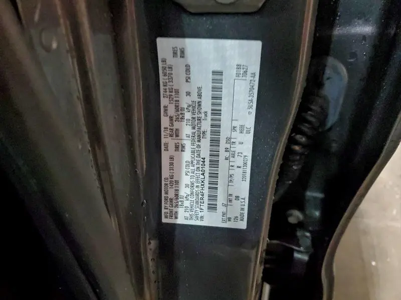 2019 FORD RANGER XL  