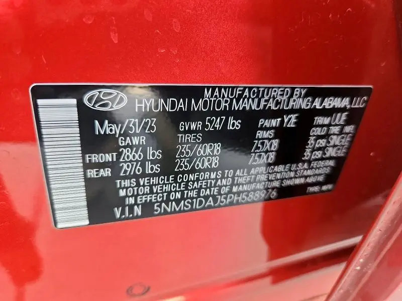 2023 HYUNDAI SANTA FE SE  