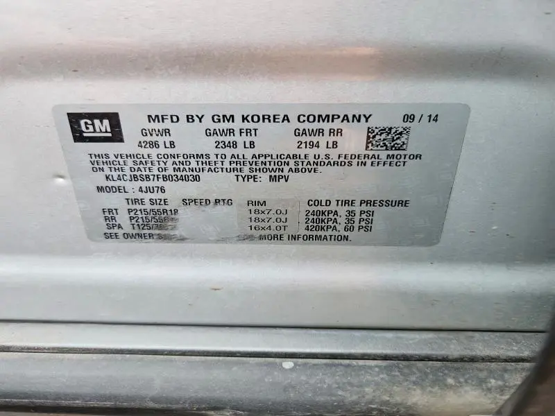 2015 BUICK ENCORE CONVENIENCE  