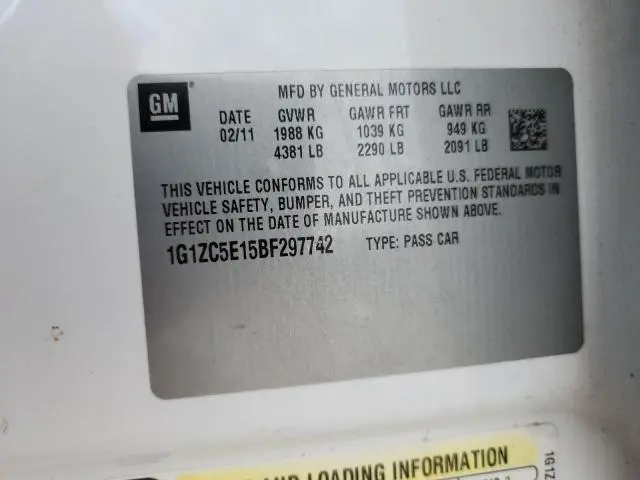 2011 CHEVROLET MALIBU 1LT  