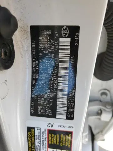 2011 TOYOTA AVALON BASE