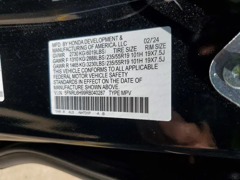 2024 HONDA ODYSSEY ELITE  