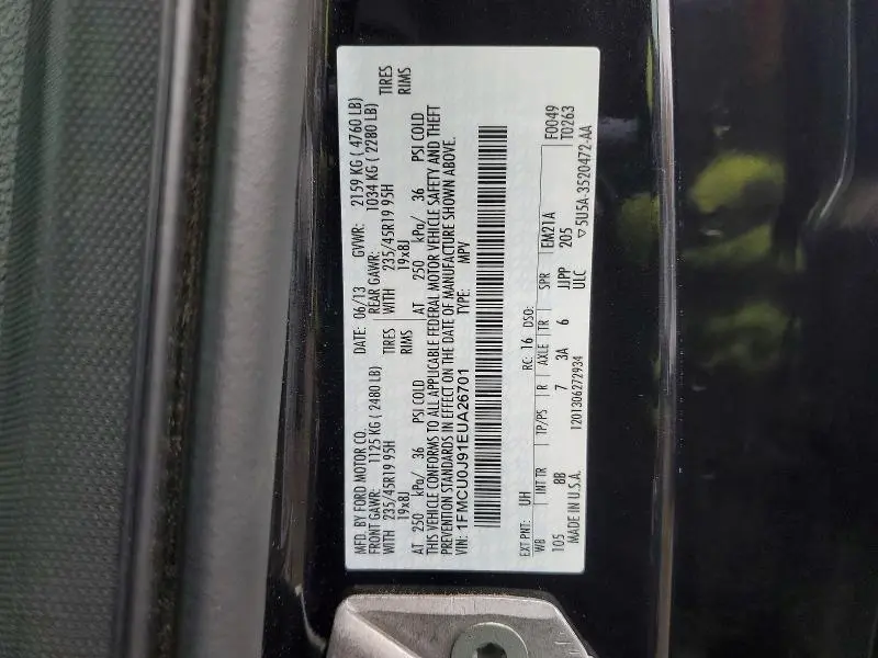 2014 FORD ESCAPE TITANIUM  