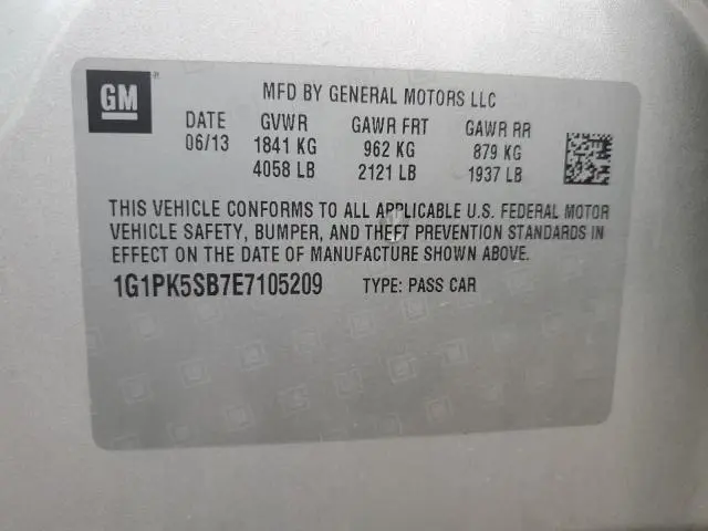 2014 CHEVROLET CRUZE LT  