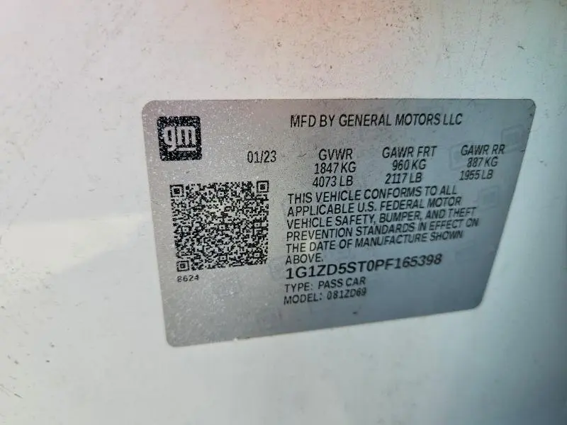 2023 CHEVROLET MALIBU LT  