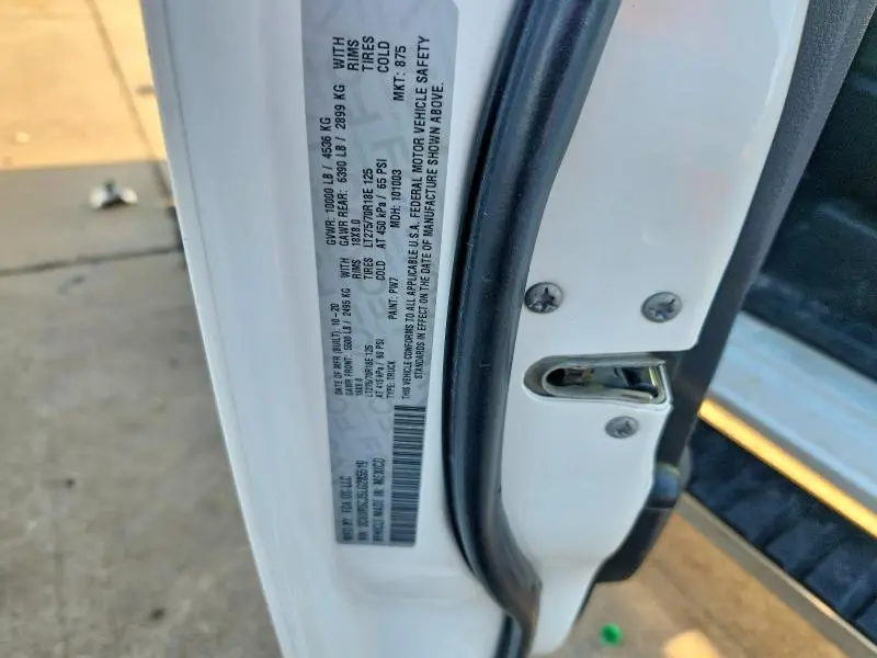2020 RAM 2500 TRADESMAN  