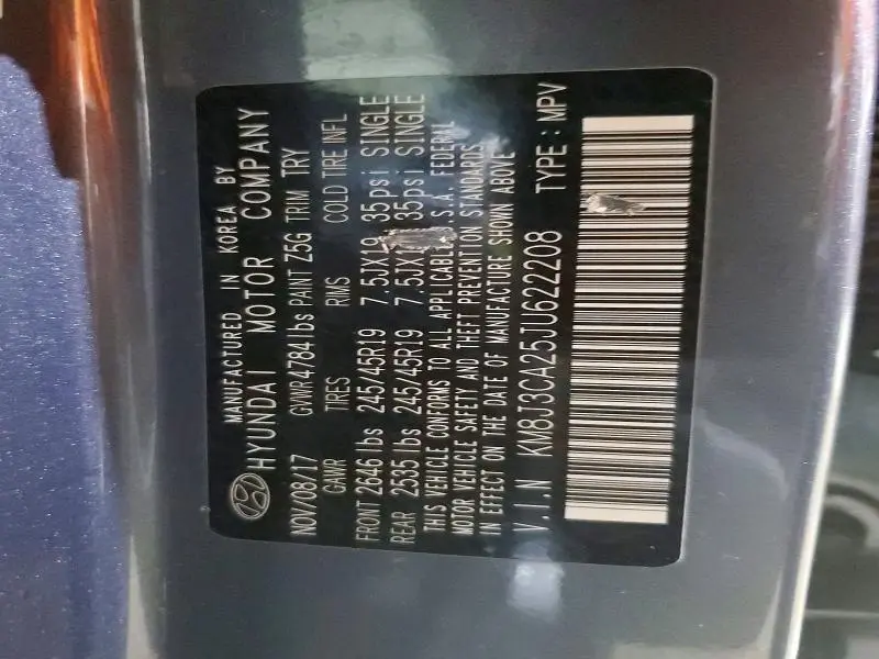 2018 HYUNDAI TUCSON VALUE  