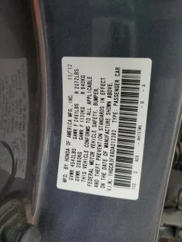 2013 HONDA ACCORD EXL  