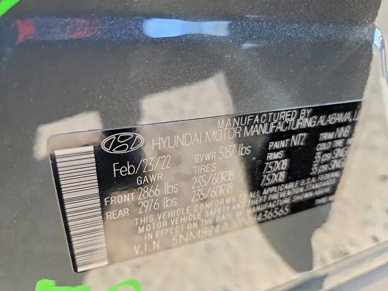 2022 HYUNDAI SANTA FE SEL  