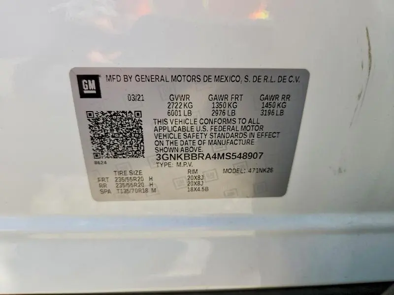 2021 CHEVROLET BLAZER 1LT  