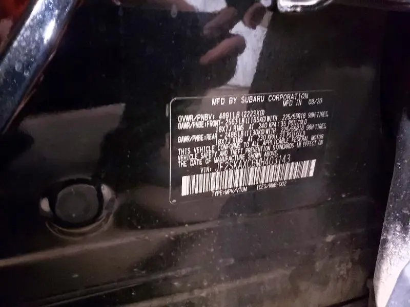 2021 SUBARU FORESTER TOURING  