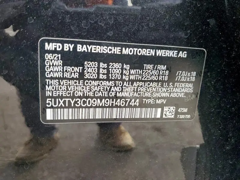 2021 BMW X3 SDRIVE30I  