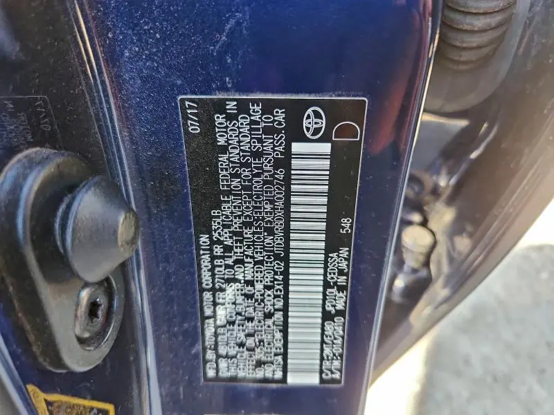 2017 TOYOTA MIRAI   