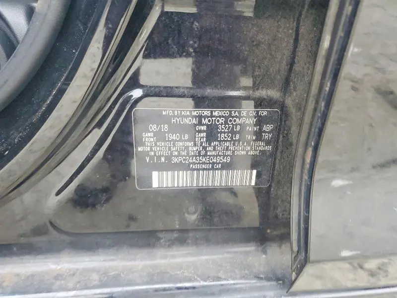 2019 HYUNDAI ACCENT SE  