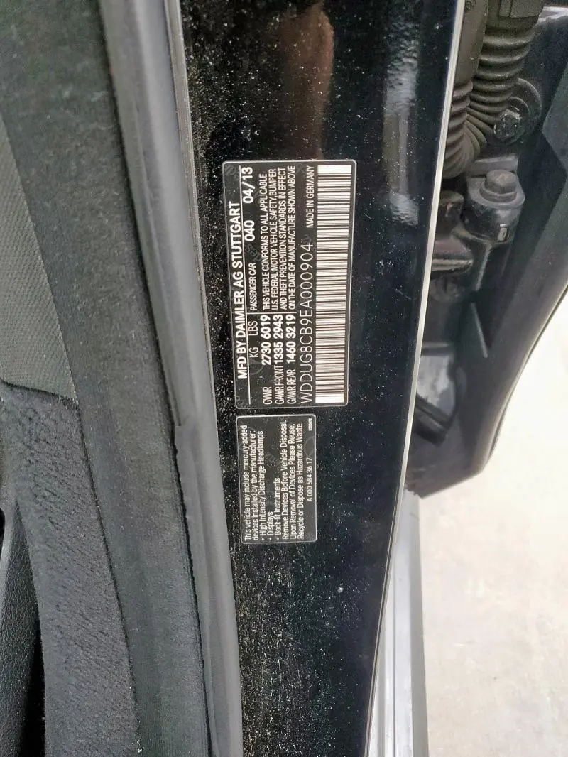 2014 MERCEDES-BENZ S 550  