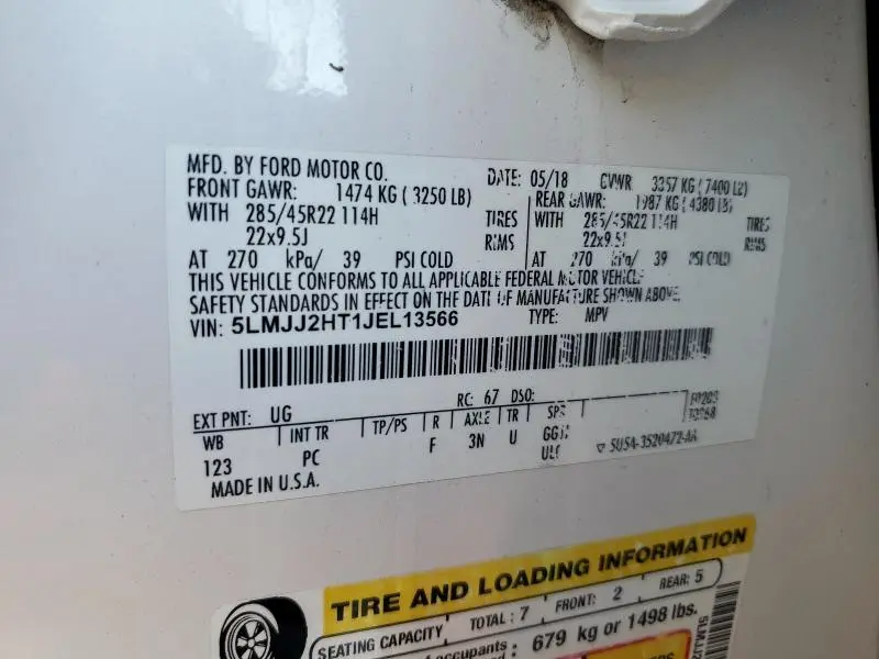 2018 LINCOLN NAVIGATOR SELECT  