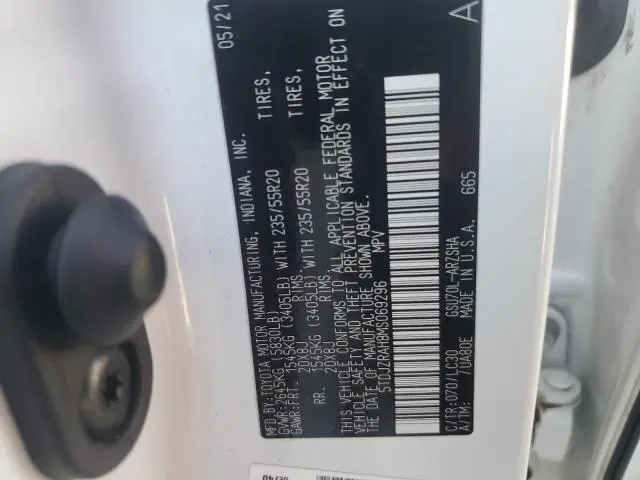 2021 TOYOTA HIGHLANDER XSE  